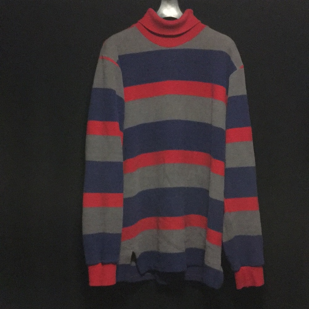 vtg polo RL striped turtleneck